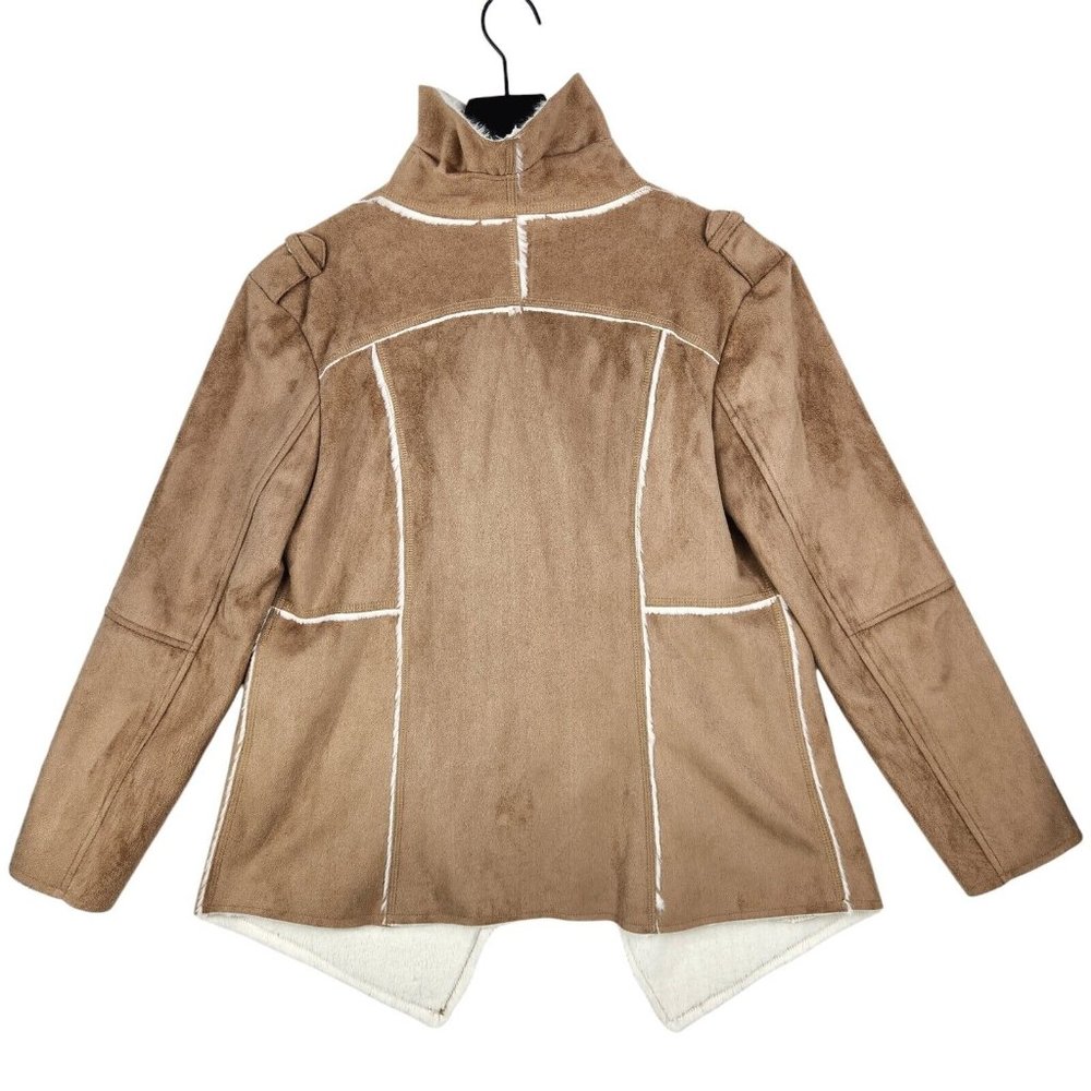 Mia + Tess Boutique Faux Suede Hide Wrap Large Brown Western‎ Boho Retro Vegan - Picture 5 of 13